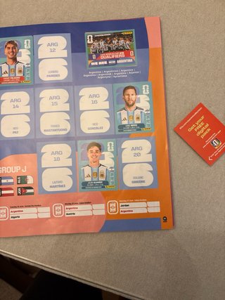 Álbum Panini Mundial 316 cromos pegados