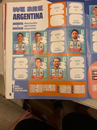 Álbum Panini Mundial 316 cromos pegados