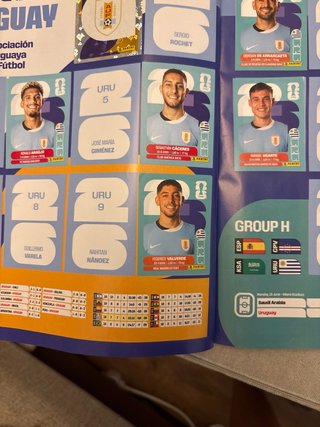 Álbum Panini Mundial 316 cromos pegados