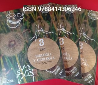 LIBRO DE TEXTO SE BIOLOGÍA Y GEOLOGIA DE 3° ESO