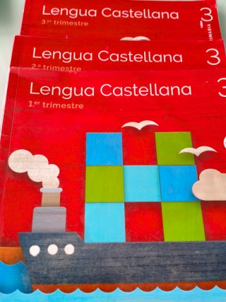 Lote libros de texto 3 primaria.