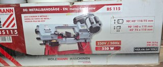 Sierra de cinta para metal HOLZMANN BS 115