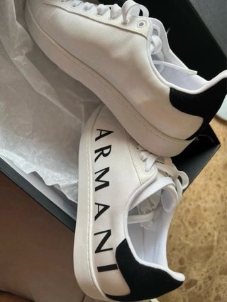 Zapatillas Armani Exchange Blancas y Negras