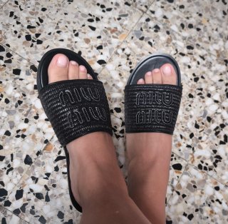 Miu Miu Sandalias Negras