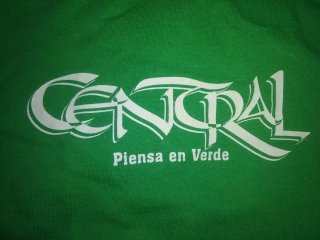 Camiseta chica o niño Central Rock Piensa en Verde