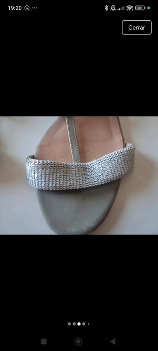 Sandalias Armani Beige/Plata