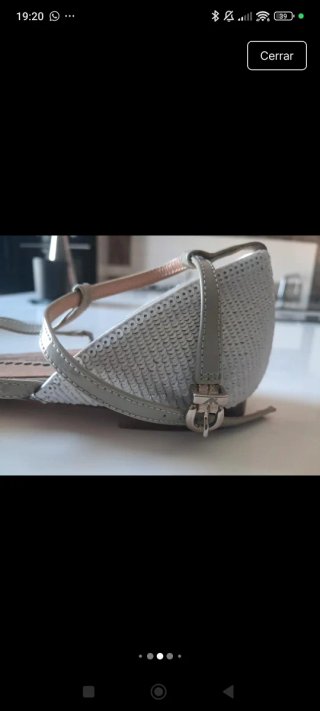 Sandalias Armani Beige/Plata