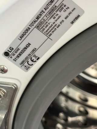 LAVADORA LG DIRECT DRIVE DE 12 KILOS