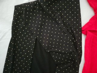 Coprispalla rosso e nero