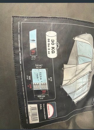 Tienda de campaña verde 8 personas