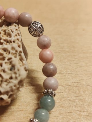 Bracciale Pietre Naturali rodocrosite ammazzonit