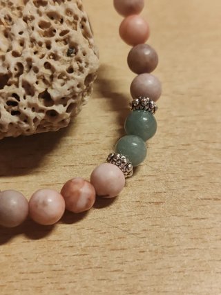 Bracciale Pietre Naturali rodocrosite ammazzonit