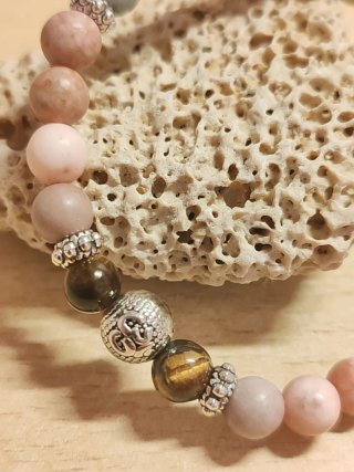Bracciale Pietre Naturali rodocrosite ammazzonit