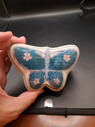 Caja china Mariposa Porcelana