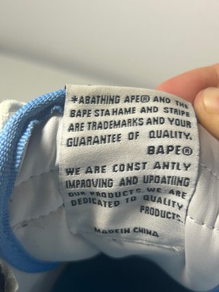 Zapatillas BAPE Azul y Blanco