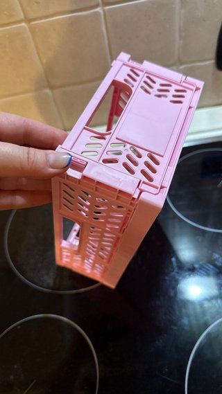 2 Cassette Organizer Pieghevoli Mini Rosa Lilla