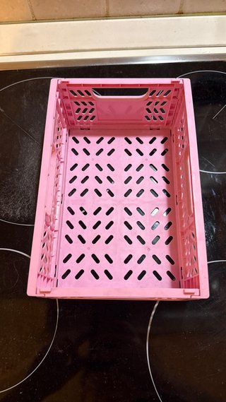 2 Cassette Organizer Pieghevoli Mini Rosa Lilla