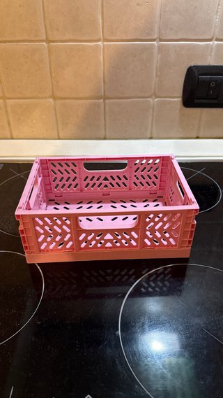 2 Cassette Organizer Pieghevoli Mini Rosa Lilla