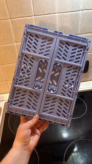 2 Cassette Organizer Pieghevoli Mini Rosa Lilla