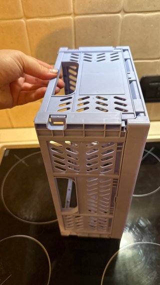 2 Cassette Organizer Pieghevoli Mini Rosa Lilla