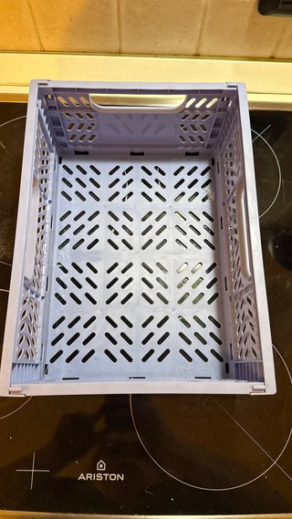 2 Cassette Organizer Pieghevoli Mini Rosa Lilla