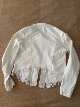 Chaqueta vaquera blanca Sandro Talla 36