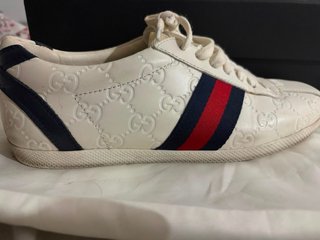 Zapatillas Gucci Mujer Blancas y Azules