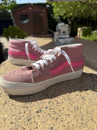 Zapatillas Vans rosas altas