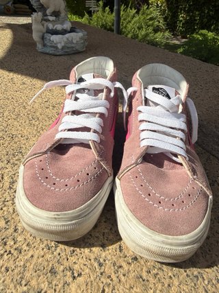 Zapatillas Vans rosas altas