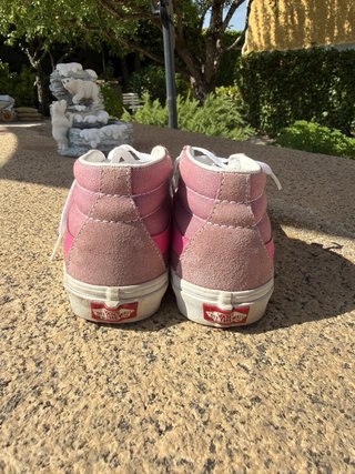 Zapatillas Vans rosas altas
