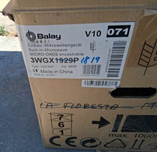 Microondas Balay Acero Inoxidable Nuevo