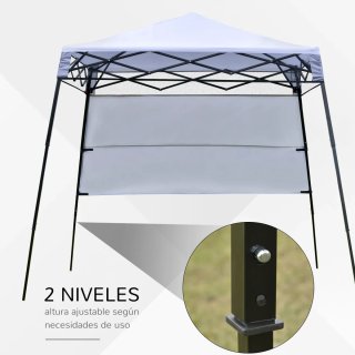 Carpa Plegable Blanca y Gris