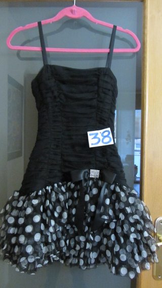 Vestido fiesta lentejuelas beige/plata T.38