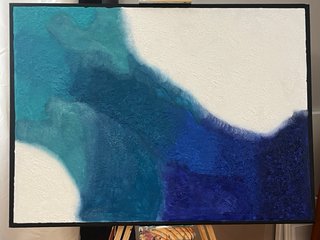 Quadro Asas Douradas e Fundo Azul