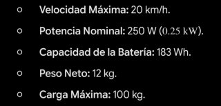 Patinete Eléctrico Xiaomi modelo essencial