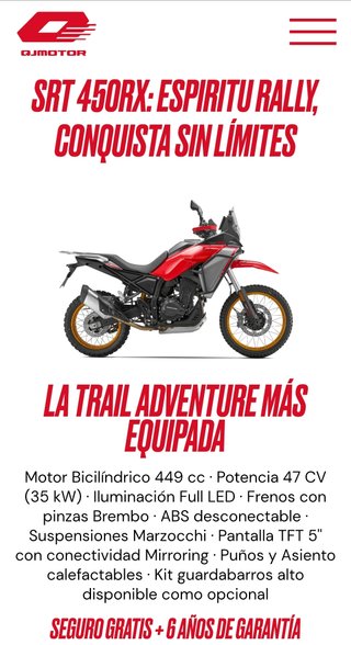 9 2026 VER DESCRIPCIÓN OFERTA QJ SRT125/300/450