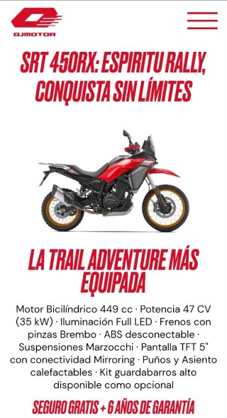 9 2026 VER DESCRIPCIÓN OFERTA QJ SRT125/300/450