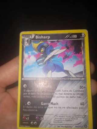Carta Pokémon Bisharp Fase 1 PS 100