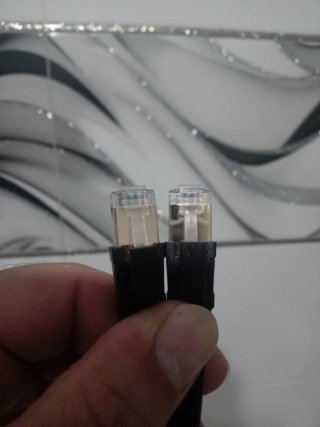 Cable Cat8 Ethernet Dorado. 2 metros