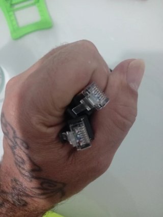 Cable Cat8 Ethernet Dorado. 2 metros