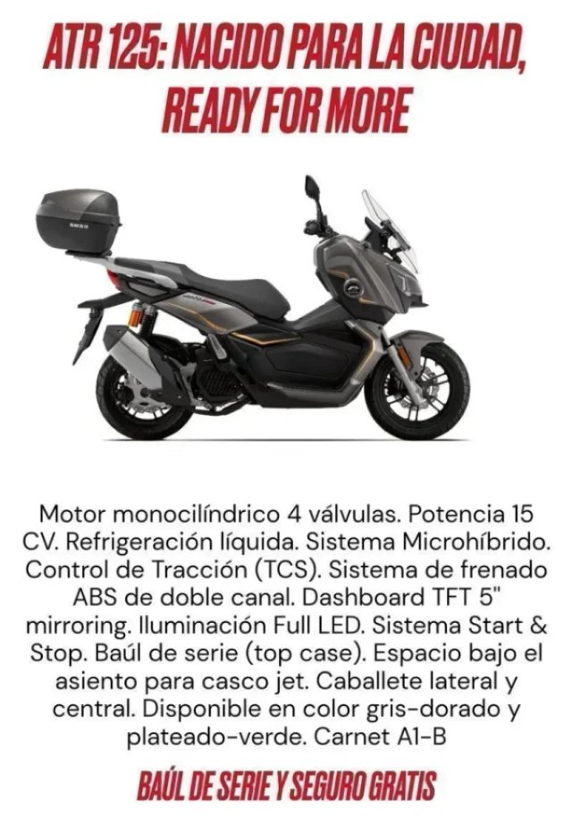 7 2026 VER DESCRIPCIÓN OFERTA QJMOTOR ATR 125
