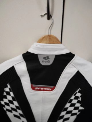 Chaqueta Spyke Moto Blanca y Negra