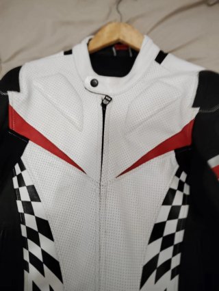 Chaqueta Spyke Moto Blanca y Negra