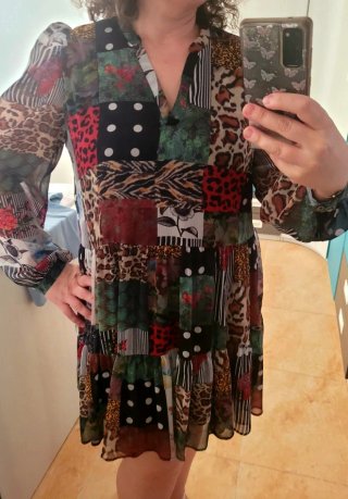 Vestido Desigual Patchwork T-Xl 42/44