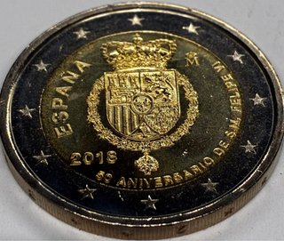 Moneda 2€ Conmemorativa 2018 Felipe VI