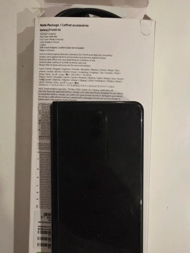 Samsung Z Fold 3 5G 256GB Negro