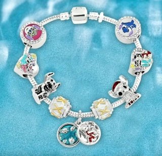Pulsera Ohana Lilo & Stitch Charms