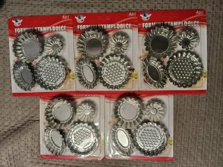 Lote 5 Sets Moldes Repostería (3 nuevos+2 regalo)