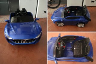 Coche eléctrico infantil azul