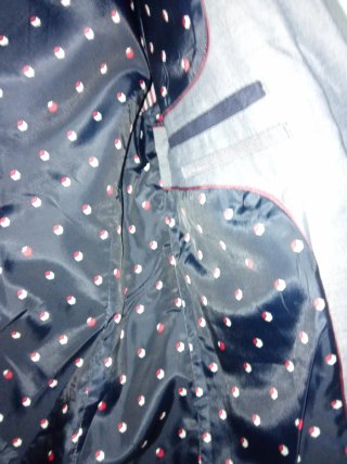 Lote Americana con codera azul y 3 Camisas SlimFit
